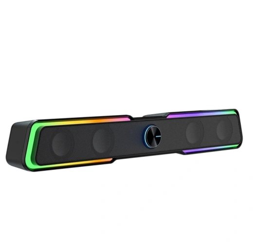 HP DHE-6002S Wired RGB lights desktop long strip speaker