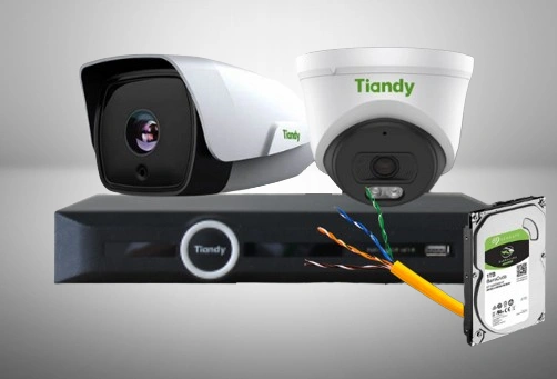Tiandy 8mp ColorVU-8Cameras Security System