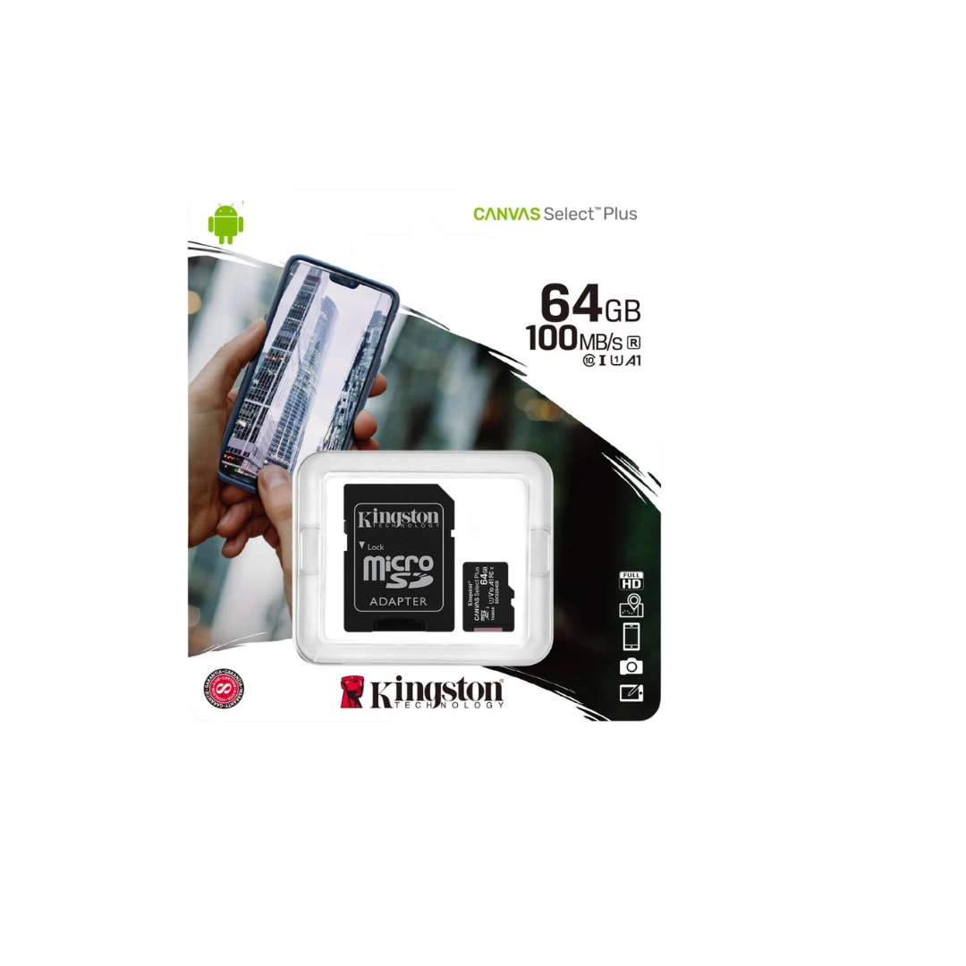 KINGSTON SDCS2/64GB CANVAS SELECT PLUS MICRO SD CARD