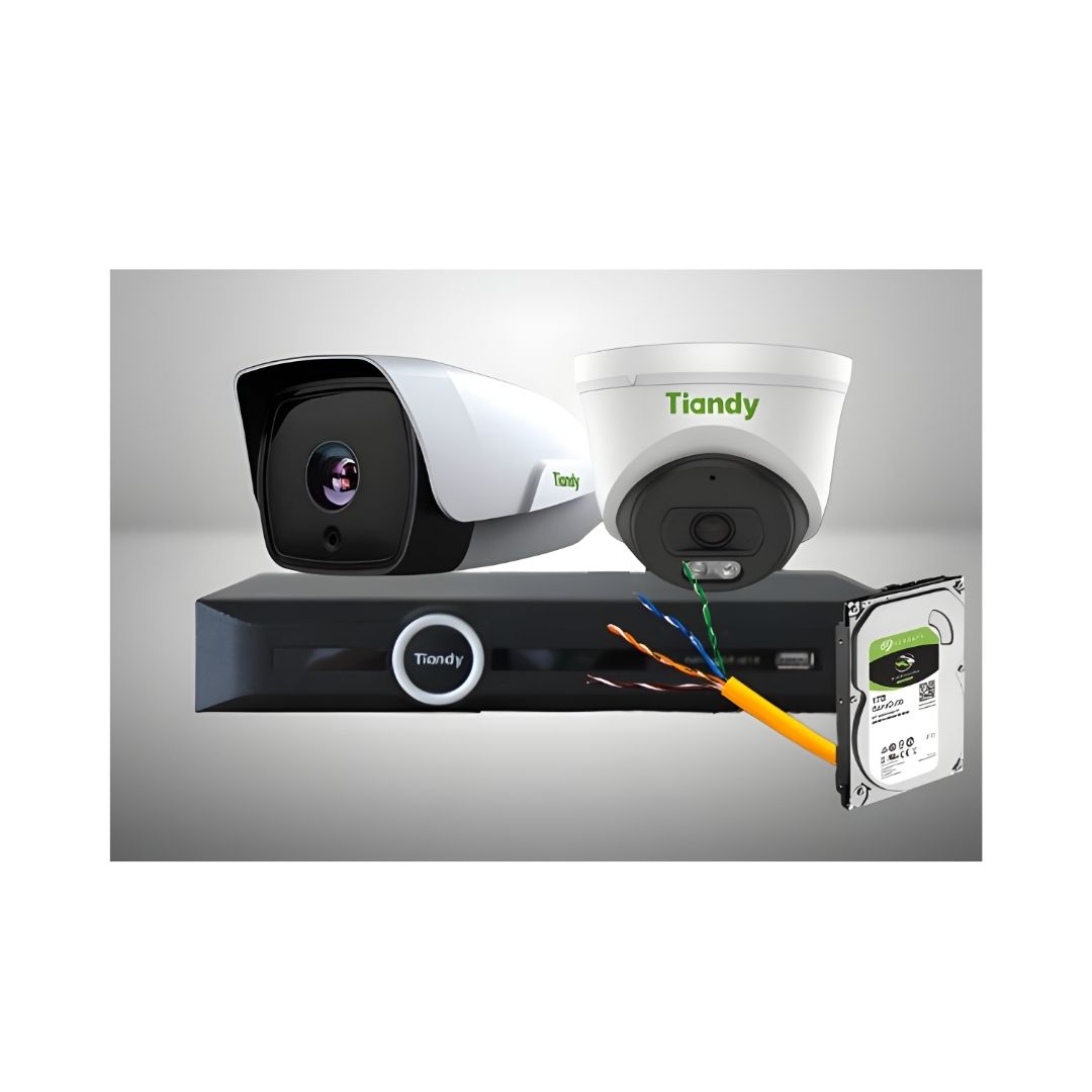 Tiandy 5mp ColorVU-6Cameras Security System