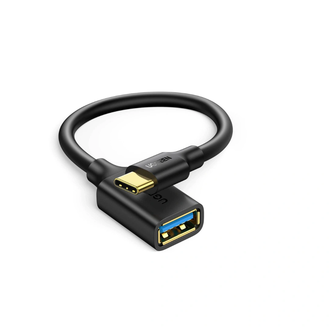 UGREEN USB-C Male To USB 3.0 A Female OTG Cable Black 15CM