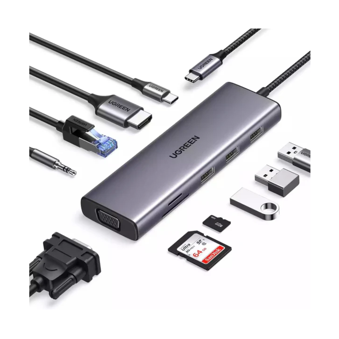 UGREEN (15601) USB-C 10-in-1 Multifunction Adapter