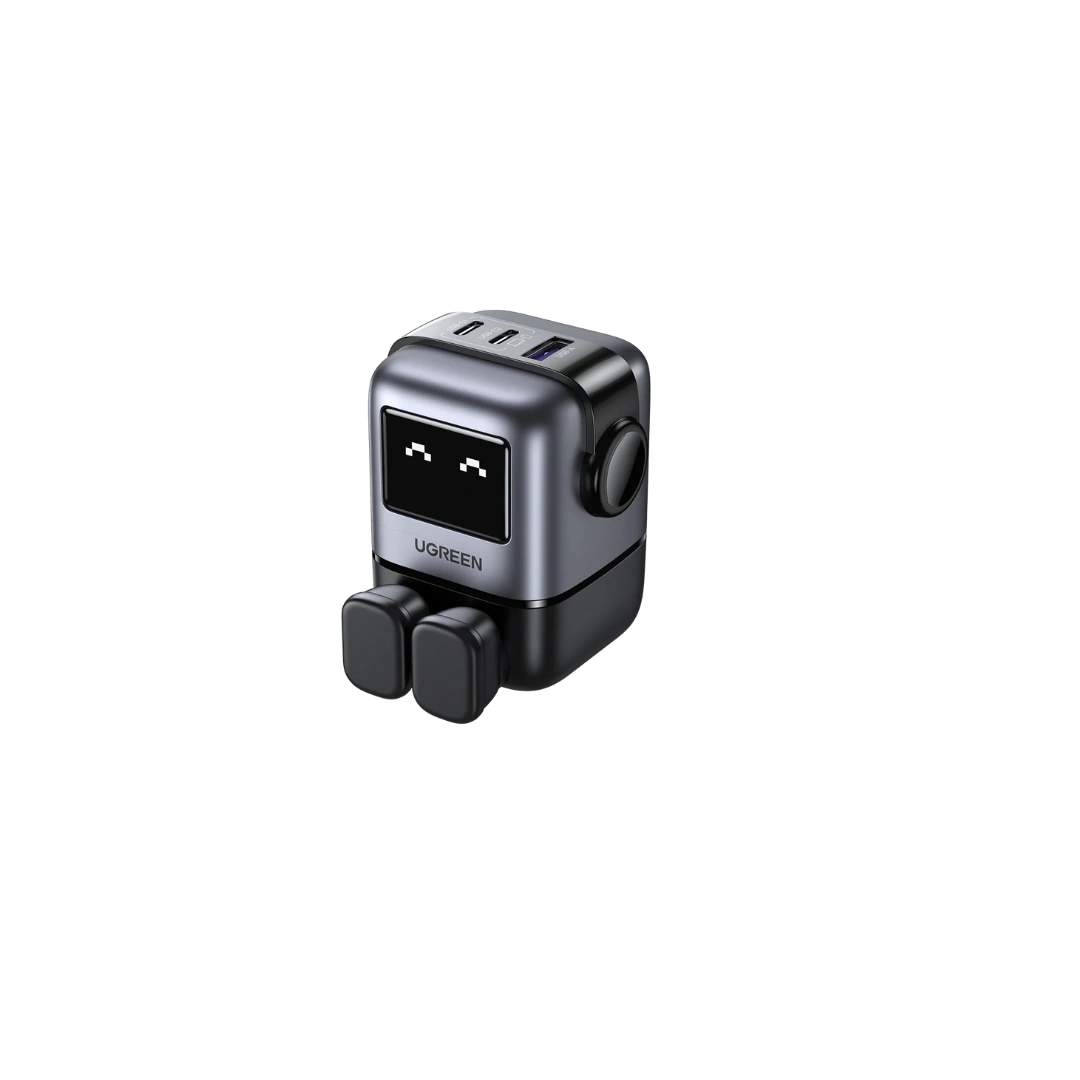 UGREEN  (25685B) USB-A+2*USB-C 65W Robot GaN Tech Fast Charger