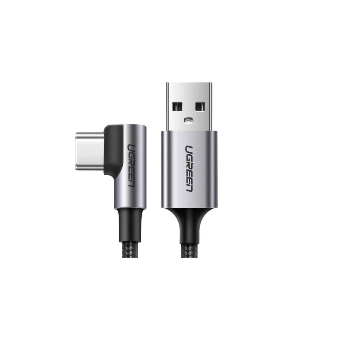 UGREEN (50123) USB-C  2.0 Male To Angled USB-C 2.0 Male 3A Data Cable(90°Angle)