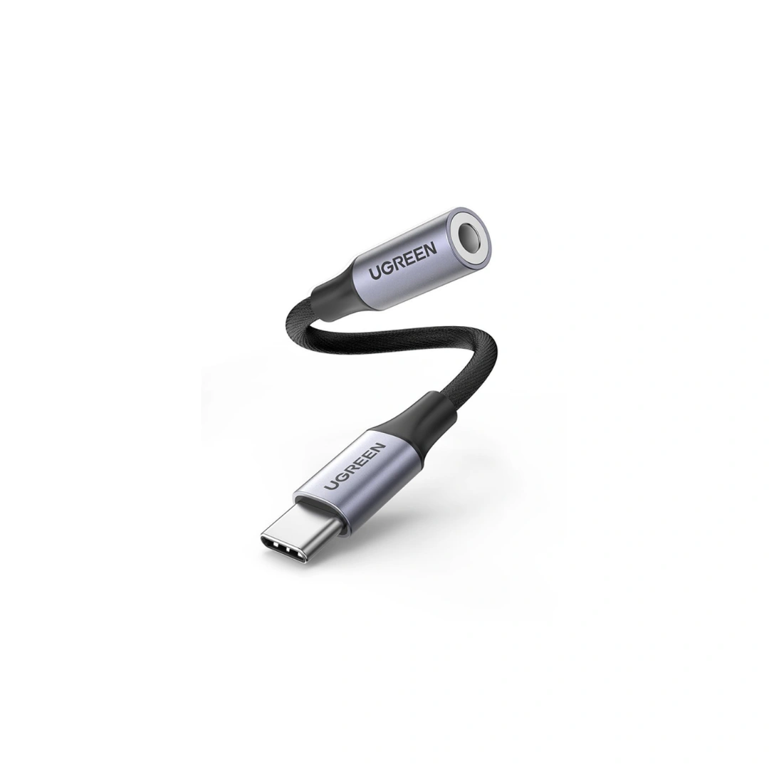 UGREEN ( 80154) Type C Male To 3.5mm Audio Adapter 10CM With Chip